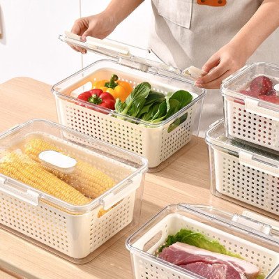 Fridge Food Container with Inner Tray