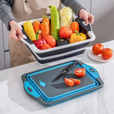 2in1 Foldable Basket & Cutting Board
