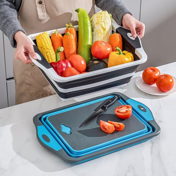2in1 Foldable Basket & Cutting Board