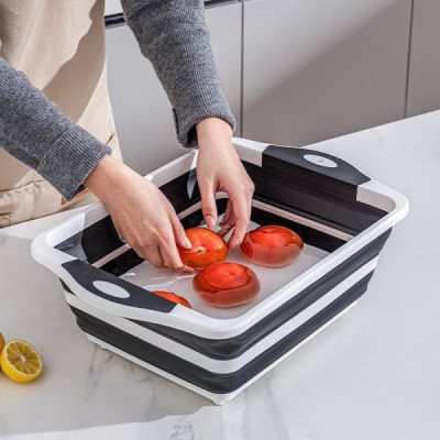 2in1 Foldable Basket & Cutting Board | Cozyforu Mauritius