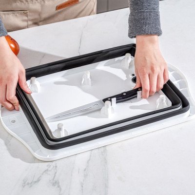 2in1 Foldable Basket & Cutting Board | Cozyforu Mauritius
