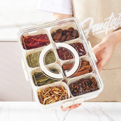 Spice Storage Box 8-Compartment | Cozyforu Mauritius