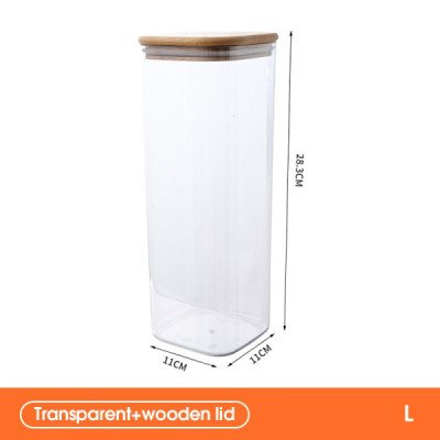 Airtight Jar with Wooden Lid 2.5L