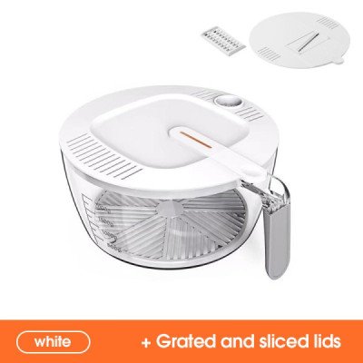 3-in-1 Salad Drainer with Slicer 5L | Cozyforu Mauritius