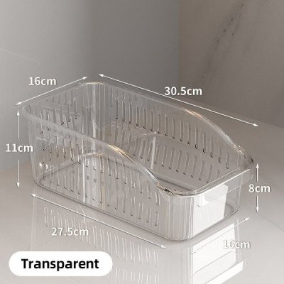 Clear Refrigerator Drawer Bin | Cozyforu Mauritius