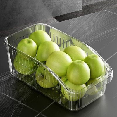 Clear Refrigerator Drawer Bin | Cozyforu Mauritius