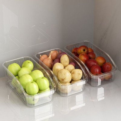Clear Refrigerator Drawer Bin | Cozyforu Mauritius