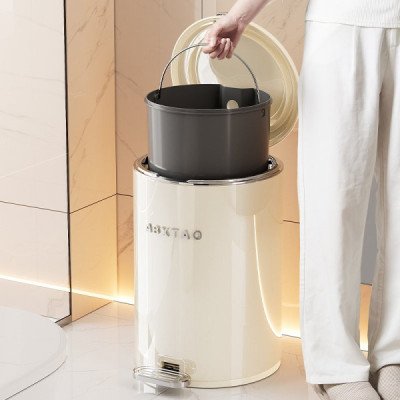 Metal Trash Can 12L | Cozyforu Mauritius