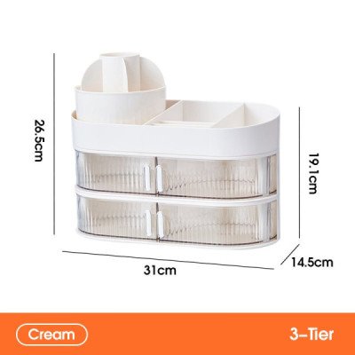 Makeup & Cosmetic Organizer 3-Tier | Cozyforu Mauritius