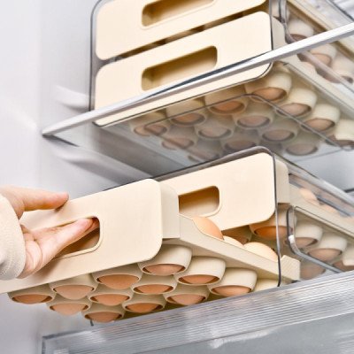 Refrigerator Egg Storage Box 2-Tier | Cozyforu Mauritius